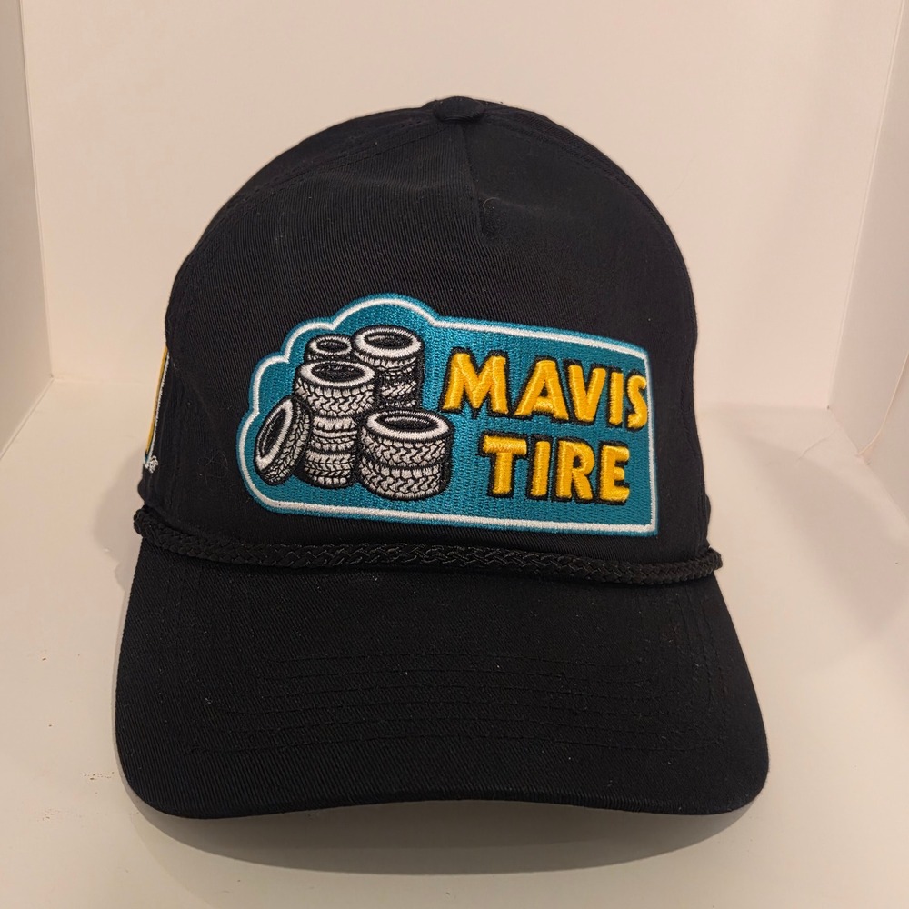 Denny Hamlin #11 Mavis Tire Black Triple Hit Hitch Rope Adjustable Hat 47 Brand